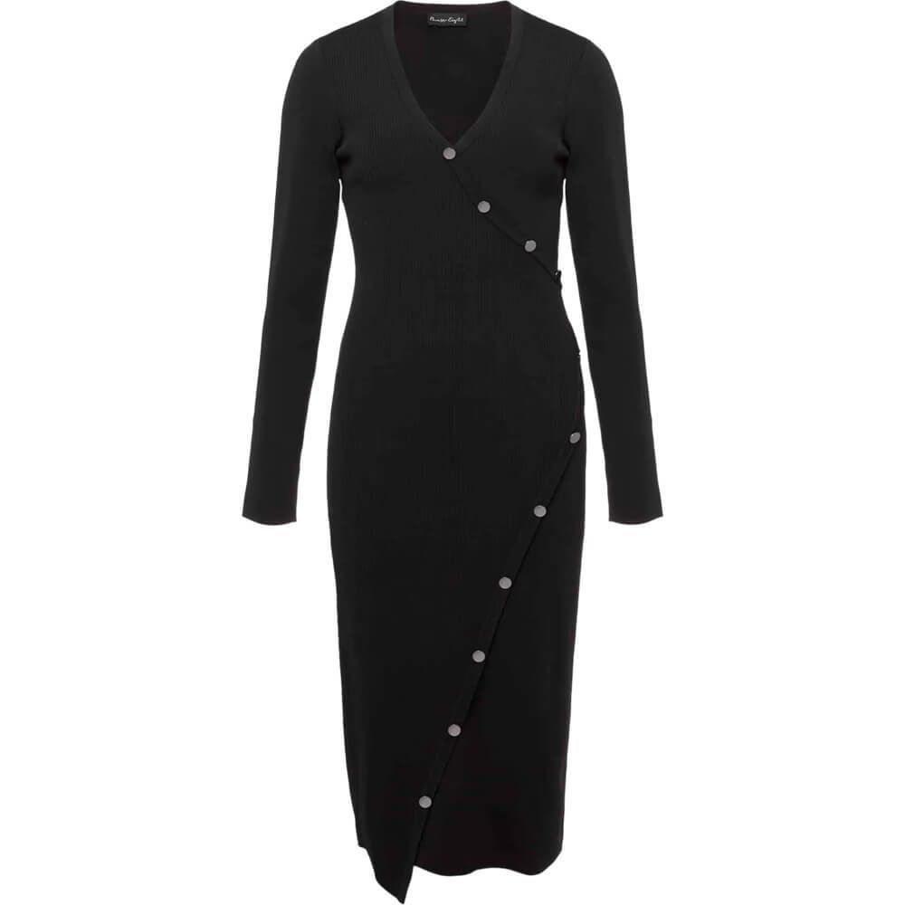 Phase Eight Kellia Black Knitted Midi Dress